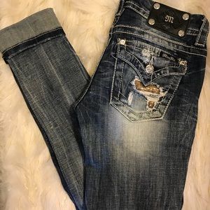 Beautiful distressed Miss Me jeans